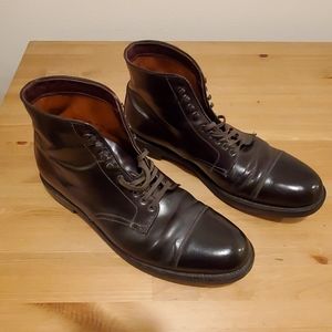 Alden Burgundy Cordovan Straight Tip Boots